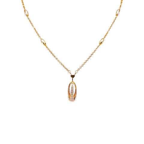 Di Modolo Diamond Necklace-Di Modolo Diamond Necklace - N362-3P