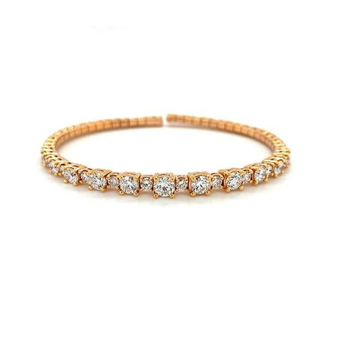 A Link Diamond Bangle-Diamond Bangle -