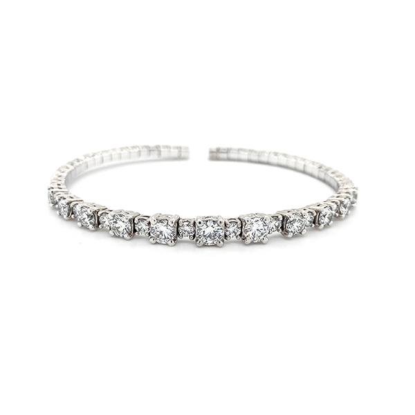 A Link Diamond Bangle-Diamond Bangle -