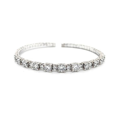 A Link Diamond Bangle-Diamond Bangle -