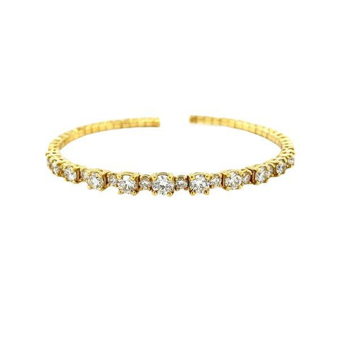 A Link Diamond Bangle-Diamond Bangle -