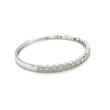 Round Diamond Halo Bangle-Diamond Bangle -