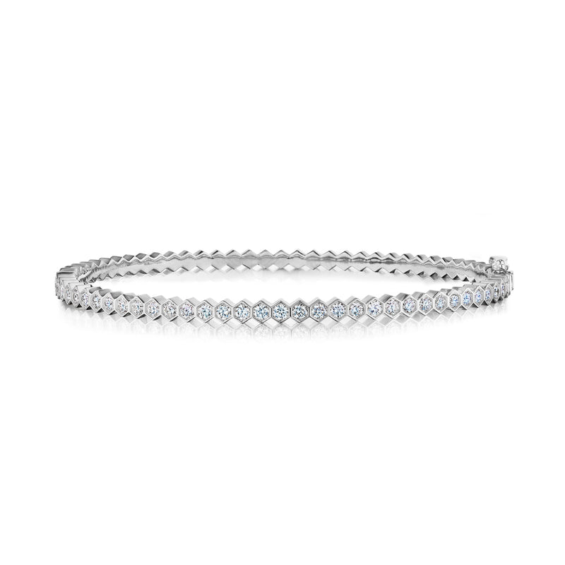 Halfway Diamond Bangle-Diamond Bangle - DBNKA01697
