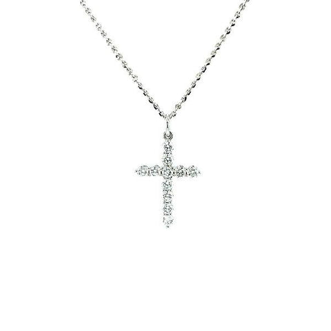 Diamond Cross Pendant and Chain-Diamond Cross Pendant and Chain - DNTIJ01964