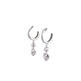 Diamond Cut Gold Bead Huggie Earrings-Diamond Cut Gold Bead Huggie Earrings -