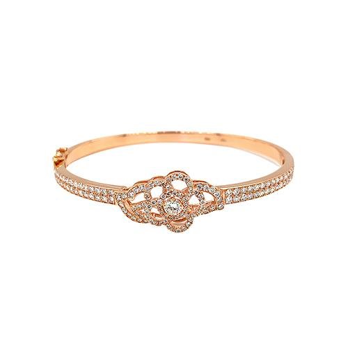 Diamond Flower Bangle-Diamond Flower Bangle -