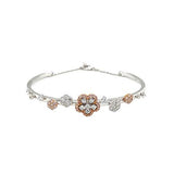 Diamond Flower Bangle-Diamond Flower Bangle -