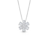 Diamond Flower Necklace-Diamond Flower Necklace - DNRAH06004