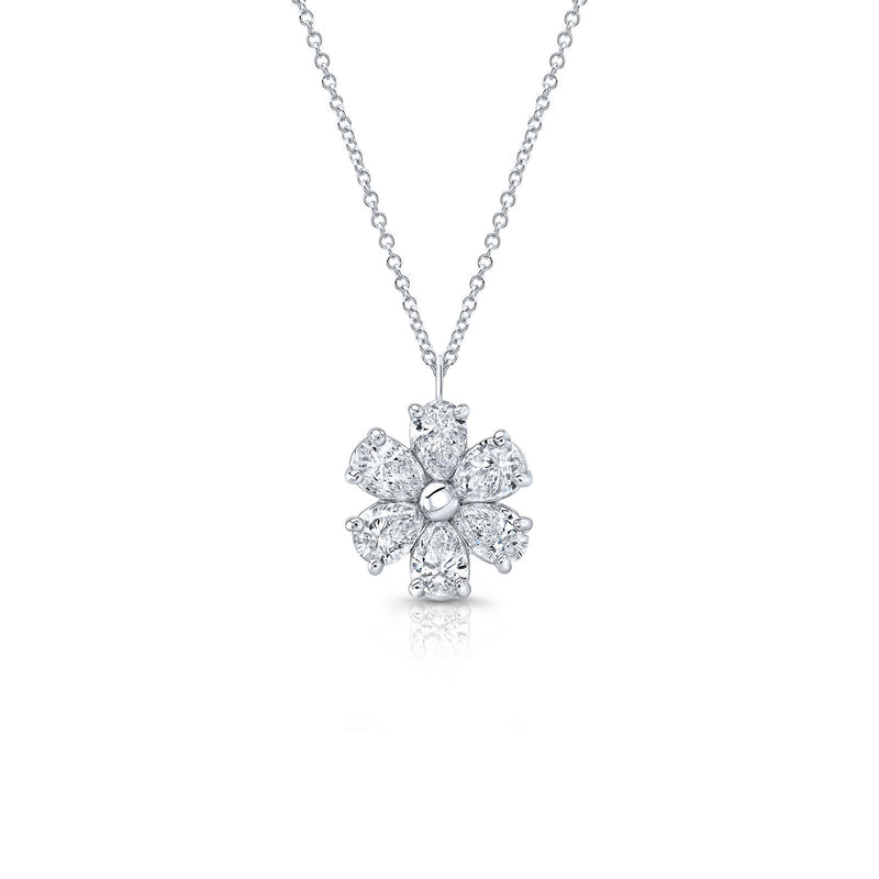 Rahaminov Diamonds Diamond Flower Necklace-Diamond Flower Necklace - DNRAH06013