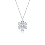 Rahaminov Diamonds Diamond Flower Necklace-Diamond Flower Necklace - DNRAH06013