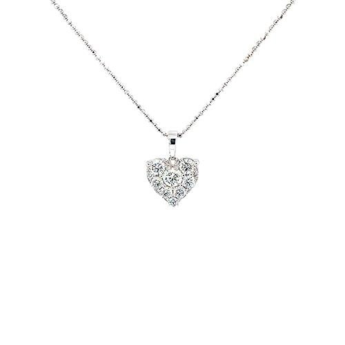 Diamond Heart Pendant and Chain-Diamond Heart Pendant and Chain -