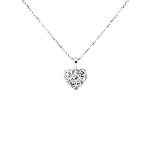Diamond Heart Pendant and Chain-Diamond Heart Pendant and Chain -