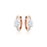 Diamond Huggie Earrings-Diamond Huggie Earrings - 38876
