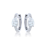 Diamond Huggie Earrings-Diamond Huggie Earrings - 46661