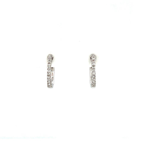 Diamond Huggie Earrings-Diamond Huggie Earrings - DERDI00463