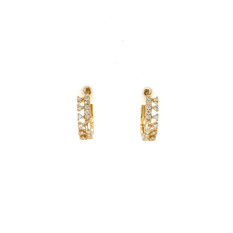 Diamond Huggie Earrings-Diamond Huggie Earrings - DERDI00638