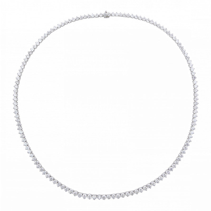 Diamond Tennis Necklace-Diamond Necklace - DNNEL00224