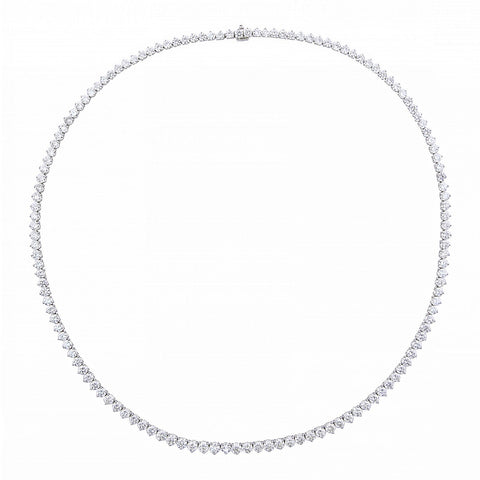 Diamond Tennis Necklace-Diamond Necklace - DNNEL00224
