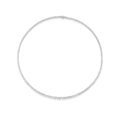 Graduated Diamond Necklace-Diamond Necklace - DNNKA00653