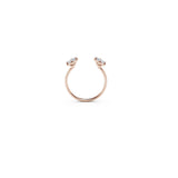 De Beers Forevermark Alchemy Vanguard Two Stone Open Stackable Ring-Forevermark Alchemy Vanguard Two Stone Open Stackable Ring -