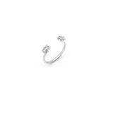 De Beers Forevermark Alchemy Vanguard Two Stone Open Stackable Ring-Forevermark Alchemy Vanguard Two Stone Open Stackable Ring -