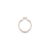 De Beers Forevermark Tribute™ Collection Bezel Diamond Shank Stackable Ring-Forevermark Diamond Ring -