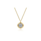 Gabriel & Co. Bezel Set Diamond Pendant Necklace-Gabriel & Co. Bezel Set Diamond Pendant Necklace - NK6617Y45JJ