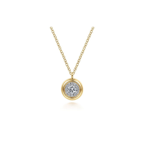 Gabriel & Co. Bezel Set Diamond Pendant Necklace-Gabriel & Co. Bezel Set Diamond Pendant Necklace - NK6617Y45JJ