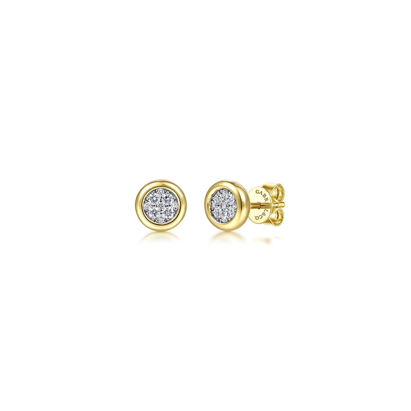 Gabriel & Co. Bezel Set Stud Earrings-Gabriel & Co. Bezel Set Stud Earrings - EG14094M45JJ