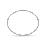 Gabriel & Co. Bujukan Bead Cuff Bracelet with Diamond Pavé Spikes-Gabriel & Co. Bujukan Bead Cuff Bracelet with Diamond Pavé Spikes - BG4216-6W45JJ