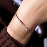 Gabriel & Co. Bujukan Bead Cuff Bracelet with Diamond Pavé Spikes-Gabriel & Co. Bujukan Bead Cuff Bracelet with Diamond Pavé Spikes - BG4216-6W45JJ