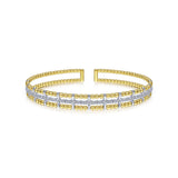 Gabriel & Co. Bujukan Bead Cuff Bracelet with Inner Diamond Channel-Gabriel & Co. Bujukan Bead Cuff Bracelet with Inner Diamond Channel - BG4323-62M45JJ