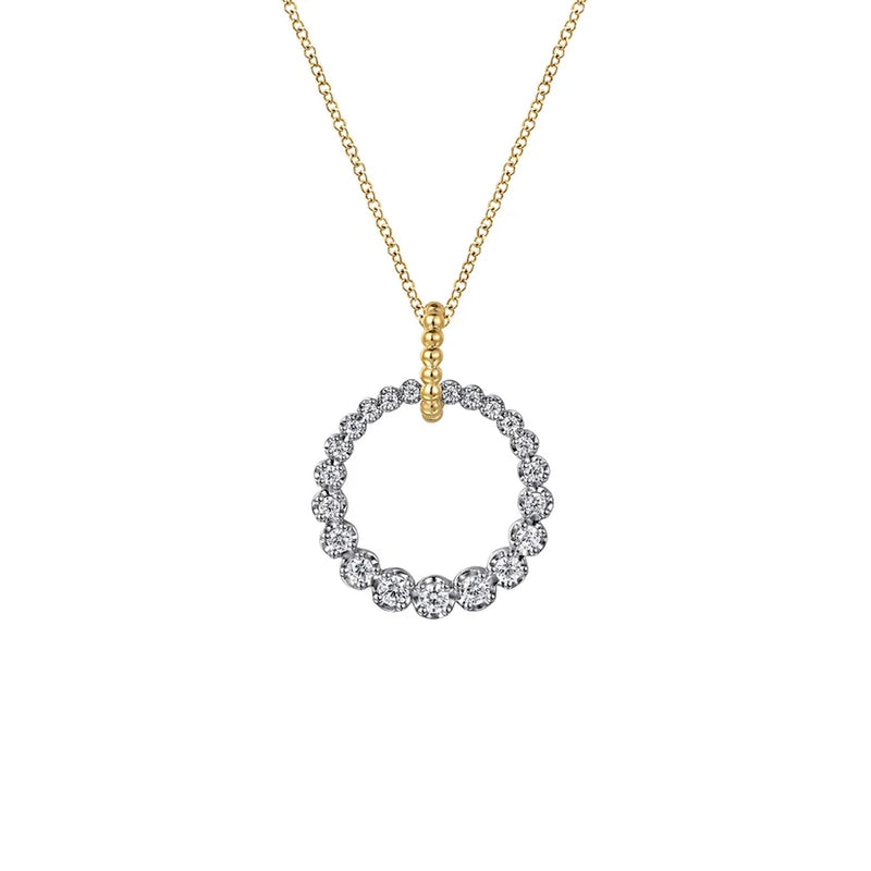 Gabriel & Co. Bujukan Diamond Drop Necklace-Gabriel & Co. Bujukan Diamond Drop Necklace - NK7518M45JJ