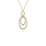 Gabriel & Co. Bujukan Diamond Oval Pendant Necklace-Gabriel & Co. Bujukan Diamond Oval Pendant Necklace - NK6995M45JJ