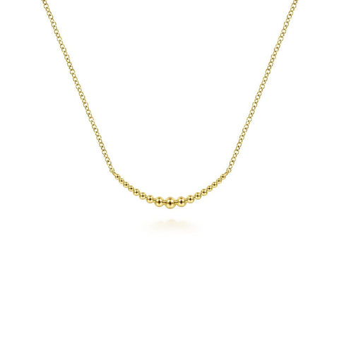 Gabriel & Co. Bujukan Graduating Bead Curved Bar Necklace-Gabriel & Co. Bujukan Graduating Bead Curved Bar Necklace - NK6637Y4JJJ