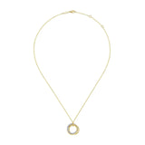 Gabriel & Co. Bujukan Interlocking Circles Pendant Necklace with Diamond Pavé-Gabriel & Co. Bujukan Interlocking Circles Pendant Necklace with Diamond Pavé - NK6360M45JJ
