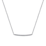 Gabriel & Co. Curved Diamond Bar Necklace-Gabriel & Co. Curved Diamond Bar Necklace - NK5986W45JJ