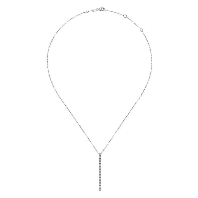 Gabriel & Co. Diamond Bar Necklace-Gabriel & Co. Diamond Bar Necklace - NK6581W45JJ