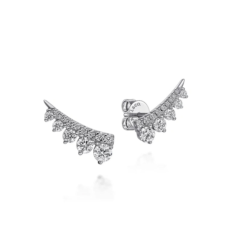 Gabriel & Co. Diamond Ear Climber Earrings-Gabriel & Co. Diamond Ear Climber Earrings - EG15079W45JJ