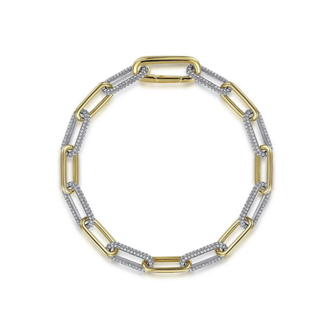 Gabriel & Co. Diamond Link Chain Bracelet-Gabriel & Co. Diamond Link Chain Bracelet - TB4863-75M45JJ