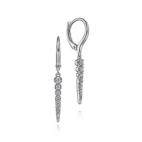 Gabriel & Co. Diamond Spike Drop Earrings-Gabriel & Co. Diamond Spike Drop Earrings - EG14515W45JJ