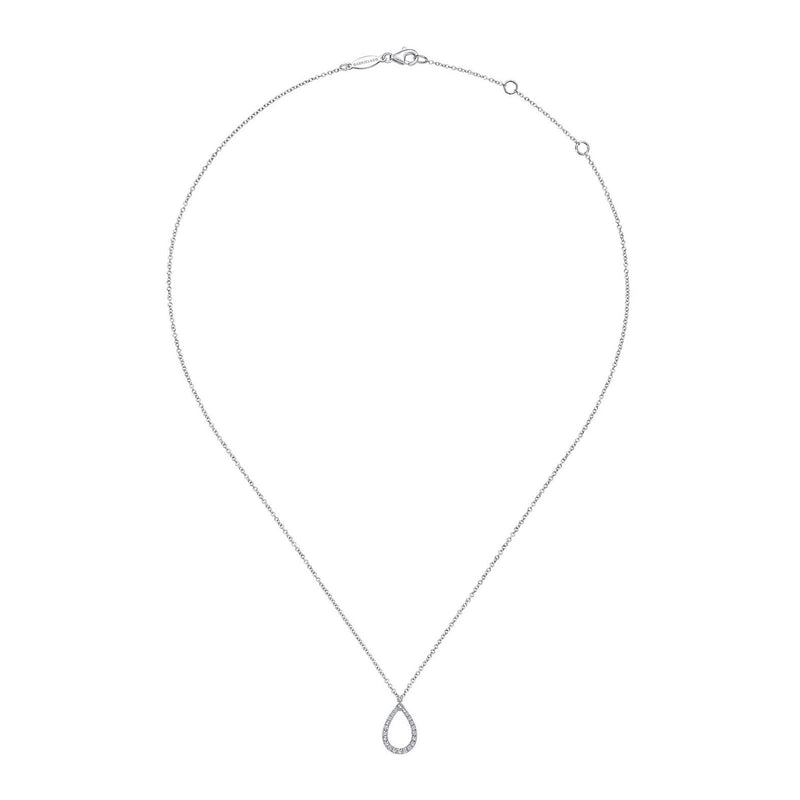 Gabriel & Co. Diamond Teardrop Pendant Necklace-Gabriel & Co. Diamond Teardrop Pendant Necklace - NK6134W45JJ