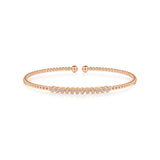 Gabriel & Co. Gold Bujukan Bead Cuff Bracelet with Diamond Stations-Gabriel & Co. Gold Bujukan Bead Cuff Bracelet with Diamond Stations - BG4228-6K45JJ