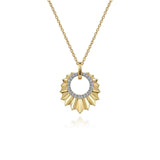 Gabriel & Co. Gold Diamond Cut Texture Pendant Necklace-Gabriel & Co. Gold Diamond Cut Texture Pendant Necklace - NK7261Y45JJ