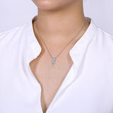 Gabriel & Co. Inverted Teardrop Diamond Pendant Necklace-Gabriel & Co. Inverted Teardrop Diamond Pendant Necklace - NK6013W45JJ