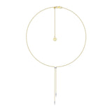 Gabriel & Co. Lariat Choker Necklace with Diamond Bar and Spikes-Gabriel & Co. Lariat Choker Necklace with Diamond Bar and Spikes - NK6123M45JJ