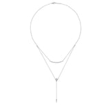 Gabriel & Co. Layered Curved Bar and Diamond Drop Y Necklace-Gabriel & Co. Layered Curved Bar and Diamond Drop Y Necklace - NK5806W45JJ