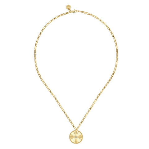 Gabriel & Co. Medallion Necklace-Gabriel & Co. Medallion Necklace - NK6841-18Y45JJ