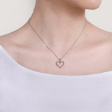 Gabriel & Co. Open Heart Diamond Pendant Necklace-Gabriel & Co. Open Heart Diamond Pendant Necklace - NK1844W45JJ