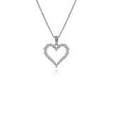 Gabriel & Co. Open Heart Diamond Pendant Necklace-Gabriel & Co. Open Heart Diamond Pendant Necklace - NK1844W45JJ